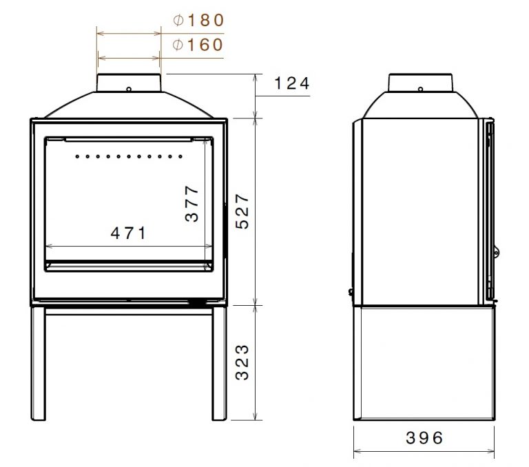 L51 OSTRAVA Technical Drawing (7-14kW)