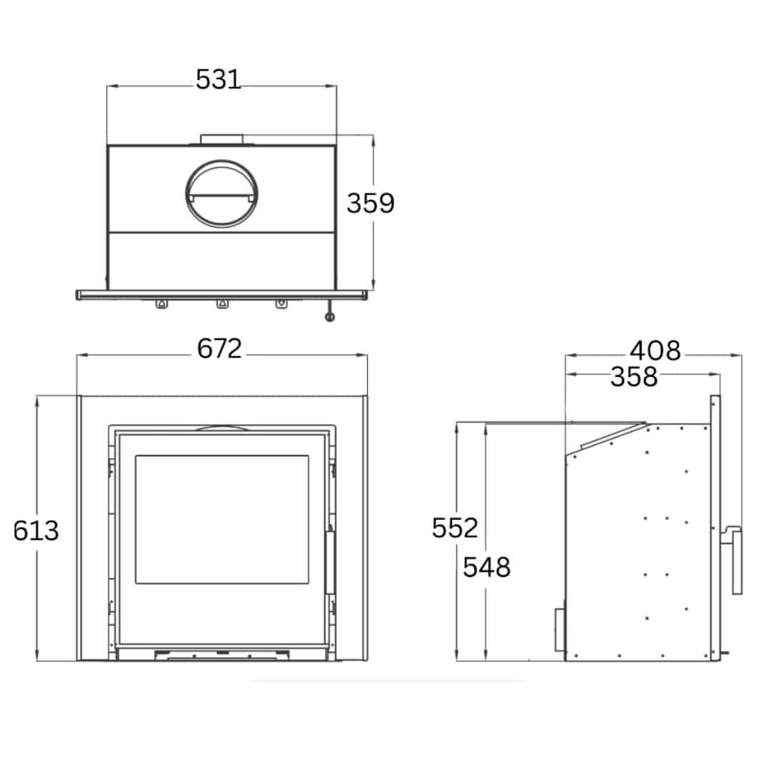 Odyssey 55 (with 3 sided frame) -Technical Drawing