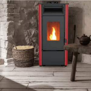 Pyro Pellet Heater - Red