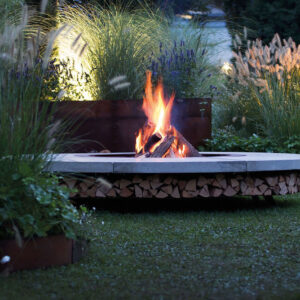 Crete Wood-Burning Fire Pit