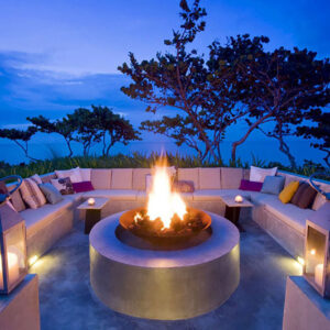 Round Gas Firepit