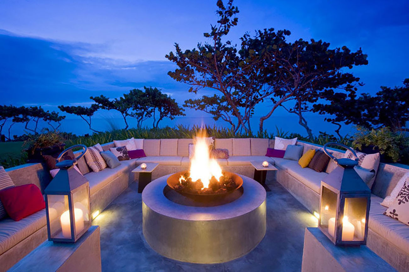 Round Gas Firepit