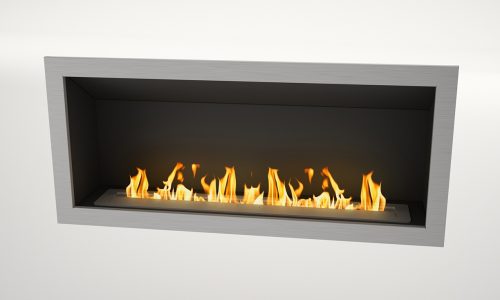 Slimline Single Sided Built-in Bioethanol Fireplace - Image 3