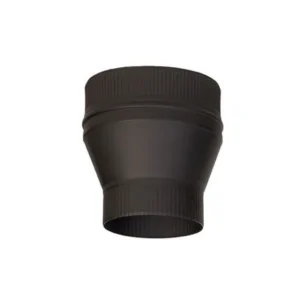 Stainless Steel Black Endcap Converts from Single Wall to Insulated (150/210 Dia)