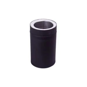 Insulated Double Wall Stainless Steel Black Flue Pipes (150/210Dia x 350mm )