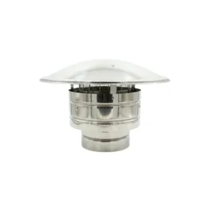 Stainless Steel High Wind Cowl for Single Wall Pipes (150Dia)