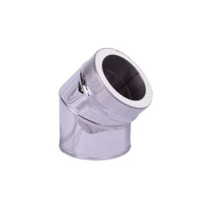Insulated Double Wall Stainless Steel 45 Degree Bend (150/210Dia x 45Deg)