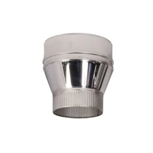 Stainless Steel Endcap Converts from Single Wall to Insulated Pipes (150/210 Dia)